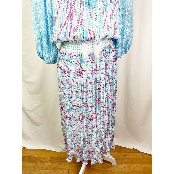 Vintage NWOT Diane Freis Multi Color 1980's Floral Boho One Size Dress - Picture 10 of 12
